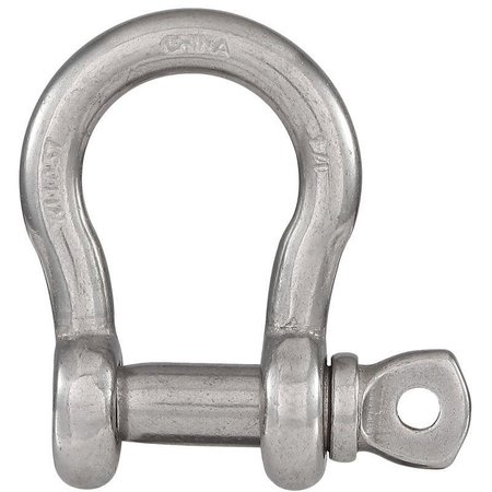 NATIONAL HARDWARE Anchor Shackle, 14 in Trade, 1100 lb Working Load, 14 in Dia Wire, 316 Grade N100-278